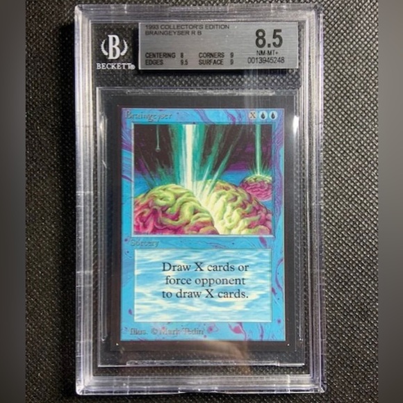 1993 MTG CE Collector's Edition 1993 Braingeyser R B BGS 8.5 NM-MINT+ - Picture 1 of 3